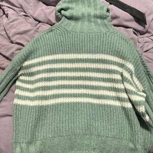 Knit turtleneck sweater